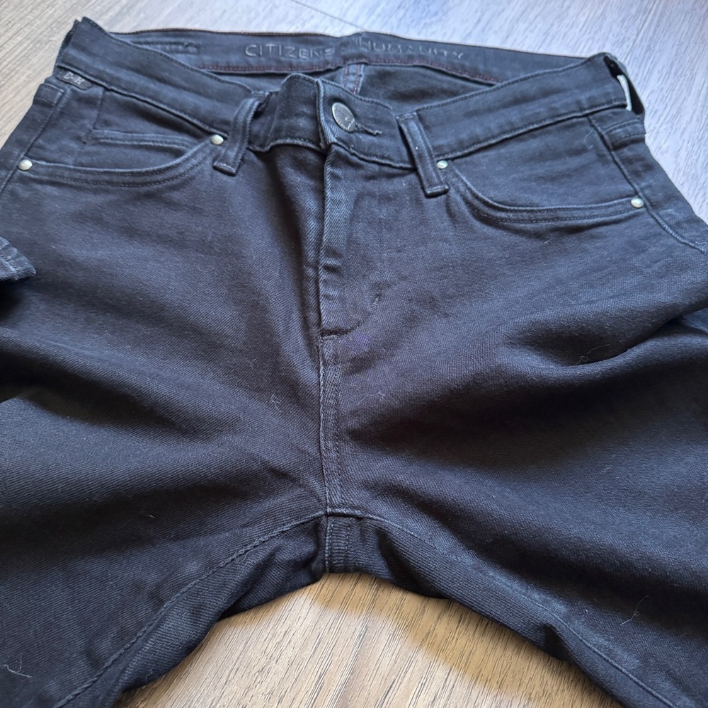 Citizens of Humanity Carlton Ankle Straight Black Jeans Sz 26 - Picture 6 of 13